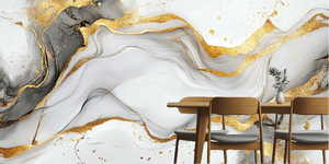 Abstrait marbre soie imperméable moderne <span class=keywords><strong>papier</strong></span> <span class=keywords><strong>peint</strong></span> or Art texturé murale facile pour bureau salon <span class=keywords><strong>salle</strong></span> à <span class=keywords><strong>manger</strong></span> décoration murale - Product Image 4