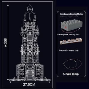 Street View 16055 Vintage World Center Lighthouse Edición Iluminada, Juguete de Plástico para Armar, Rompecabezas Creativo - Product Image 4