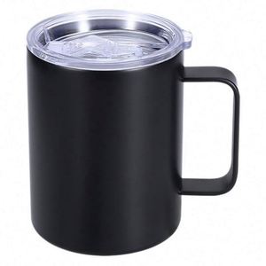Logotipo Impreso 12oz. 20 onzas. Tazas de Café Personalizadas de Doble Pared de Acero Inoxidable con Tapa Transparente para Promociones - Product Image 1