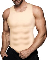 Tops Moldeadores para Hombre de Corte Libre con Compresión Plástica en Pecho y Abdomen