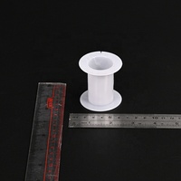 Bobine vide d'enroulement de fil industriel d'alimentation directe d'usine de bobine personnalisable d'OEM de bobine en plastique blanche de 56mm