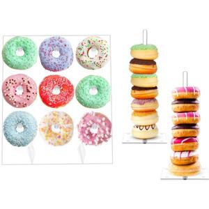 <span class=keywords><strong>Frienda</strong></span> 1 paquete de acrílico Donut Display Wall Stand Donut Display para fiesta o Navidad y cumpleaños Mesa de postres Boda - Product Image 1