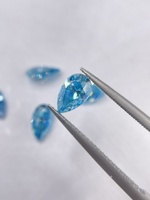 Moissanite bleu glacier Diamant VVS1 Prix par carat Goutte d'eau Moissanite coupe poire Diamant libre bleu glace