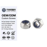 Fixations à insert nylon M8 M10 M12 haute résistance, écrous de blocage hexagonaux à insert nylon M14 M16 DIN982 DIN985 pour l'industrie