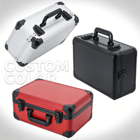 Boîte à outils rigide portable en aluminium pour instruments, OEM ODM, avec doublure en mousse PU EVA personnalisée, vente en gros