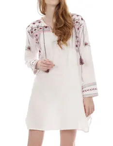 Modern style embroidered blouses korean women tops STb-020