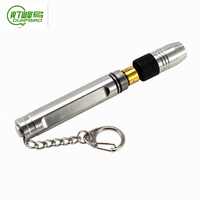 Lampe torche tactique d'extérieur DUNFBIRD 3W à LED COB alimentée au lithium, rechargeable, en acier inoxydable, pour le camping industriel, IP65 Ra80