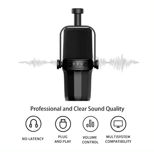 Ordinateur professionnel haut de gamme téléphone portable enregistrement en direct jeu de karaoké filaire USB XLR Microphone dynamique - Product Image 4