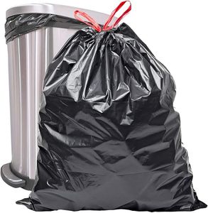 Sacs poubelle à cordon de serrage de 30 gallons, 150 unités, noirs, en LDPE, étanches, multi-usages, sans parfum, produits ménagers - Product Image 6