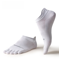 Chaussettes à cinq doigts Hommes Femmes Running Marathon Fitness Chaussettes à la cheville Coolmax Transpiration Séchage rapide Tube court à cinq doigts