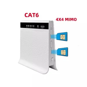 Double Sim Cat6 vitesse de téléchargement 300Mbps SMA antennes maison bureau Smart 4G intérieur CPE routeur