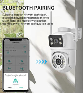 Cámara PTZ WiFi para exteriores con visión nocturna a color de 4MP, lente dual, giro e inclinación de 360°, aplicación SuLink para seguridad en el hogar y el jardín. - Product Image 5