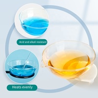 Plat à évaporation en verre borosilicate 3.3 transparent de haute qualité pour laboratoire scientifique, 60mm-150mm, à fond plat ou rond, avec bec verseur