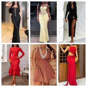 Vêtements d'occasion recherchés : Balles mixtes neuves de vêtements de marque, stock de fournisseur, vêtements d'occasion de haute qualité en gros pour femmes (robes) - Product Image 3