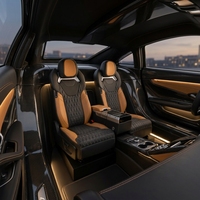 Sièges de voiture aérodynamiques en cuir PU modifié pour Land Rover Defender 110/130, canapé-lit de luxe 4 places avec massage, chauffage et protection imperméable