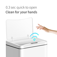 Poubelle Intelligente 22L Modern Living 2026 avec Stérilisation à l'Ozone, Corps Compact et Ouverture à Capteur Lisse