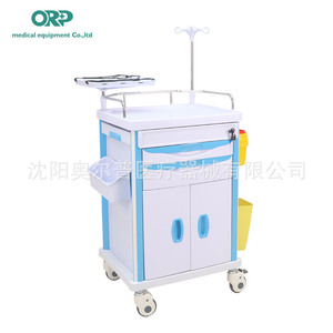 Chariot d'ambulance multifonctionnel Aupu, chariot infirmier, chariot d'urgence, chariot infirmier multifonctionnel de luxe avec ABS - Product Image 4