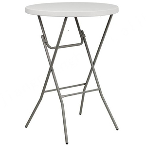 Gran oferta, mesa plegable redonda de 80cm de diámetro de plástico, mesa de bar alta para cóctel - Product Image 2