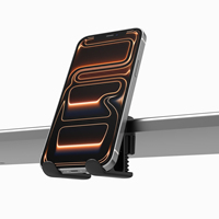 Support de téléphone pliable à clipser pour moniteur, accessoires de bureau pour ordinateur, en ABS, hauteur réglable