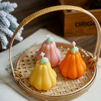 Bougies d'aromathérapie citrouille – Cadeau pour Thanksgiving, Halloween, Décoration d'automne, Faveurs de fête, Centre de table de mariage – Vente en gros