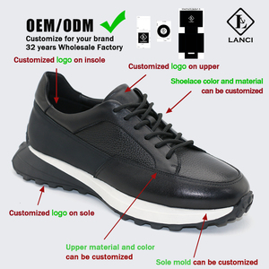 LANCI Product, fabricant de chaussures chinois, <span class=keywords><strong>fournisseur</strong></span> de baskets, chaussures pour hommes, baskets de luxe épaisses de créateur avec boîte à chaussures - Product Image 2