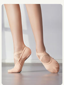 Scarpette da Ballo Rosa Senza Lacci per Ragazze, Leggere con Supporto dell'Arco, Scarpe da Danza per Principianti Antiscivolo per Danza Ritmica - Product Image 2