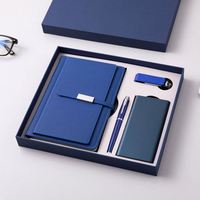 Carnet A5 avec clé USB 16 Go, stylo, batterie externe, coffret cadeau d'entreprise, articles promotionnels avec logo imprimé, produits personnalisés