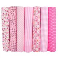 Vente en gros de tissu pour patchwork en coton à imprimé floral pour garçons et filles, léger et fait à la main, 7 pièces
