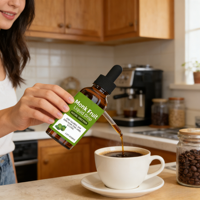 Complément alimentaire liquide d'édulcorant OEM à base de fruit du moine, gouttes liquides de fruit du moine