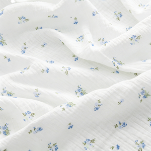Tissu Voile Floral Blanc Léger en Coton Tissé pour Textile de Maison et Matériel de Literie pour Bébé - Product Image 2