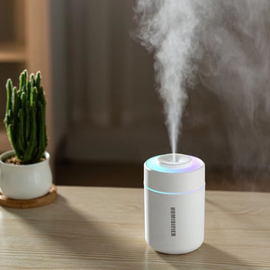 High-quality Silent USB Plastic Aromatherapy Ultrasonic <b>Humidifier</b> Humidistat Colored LEDs 180ml Capacity Portable Household - Product Image 5