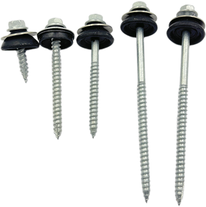 สกรูเจาะยึดเองแบบหัวหกเหลี่ยม Storm-tite Storm-lock HWH เหล็กต่อเหล็ก C5 สำหรับงานหลังคา - Product Image 5