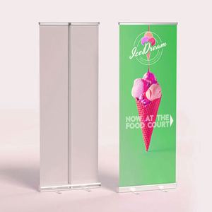 Standard Roll up Banner Stand Aluminum Frame for Promotions and Trade <b>Shows</b> - Product Image 2