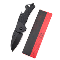 Couteau pliant multifonctionnel de poche EDC de haute qualité avec manche en plastique et lame en acier 5CR pour le camping, la pêche et les activités de plein air