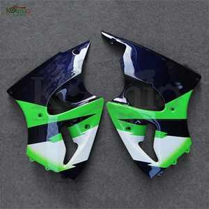 Kit de Carenado de Plástico ABS KOLMIO-LAM Compatible con la Motocicleta <span class=keywords><strong>KAWASAKI</strong></span> <span class=keywords><strong>ZX6R</strong></span> 1998-1999, Color Verde y Negro - Product Image 3