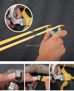 Súng cao su áp lực nhanh mạnh mẽ Súng cao su thép không gỉ săn bắn ngoài trời bắn Sling với dây cao su đàn hồi - Product Image 5