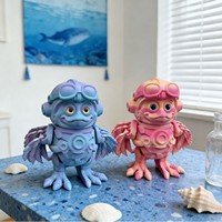 Juguete Educativo de Plástico Impreso en 3D, Pollo Flexible y Articulado para Niños, Regalo Unisex