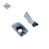 Insertos de fresado de alimentación rápida CNC ZANHO, superventas, SERIE MEC, inserto de fresado de carburo PVD para corte de Máquina Herramienta