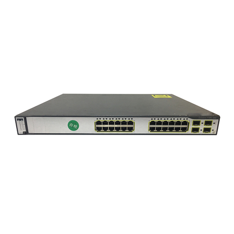 Used WS-C3750G-24TS-S1U 3750 Series Network Switch 24-Port Gigabit Ethernet Switch with Enhanced Features and Stackability