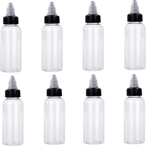PET <b>Plastic</b> Hair Oil Dye <b>Paint</b> Nozzle Sauce Squeeze Applicator Bottles Twist Dispensing Top Cap 100ml 4 Oz 1000ml 8Oz 500ml - Product Image 1