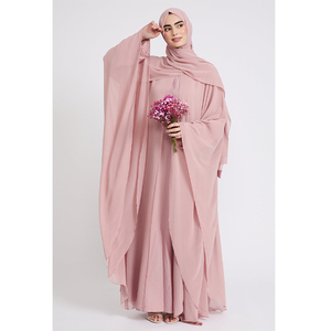 LEDUO 2026 Abaya Personalizada ODM de Chifón con Capas y Mangas Fluidas para Mujer, para Eid - Product Image 1
