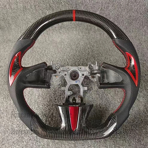 Volante de cuero perforado de fibra de carbono Real de fabricante profesional para volante de coche Infiniti Q50 - Product Image 3