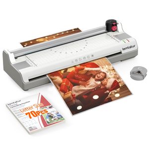 Plastifieuse électrique de documents A4 <span class=keywords><strong>chaud</strong></span> et <span class=keywords><strong>froid</strong></span> pour le bureau <span class=keywords><strong>ou</strong></span> la maison-Photos et papiers pour papier et pochettes - Product Image 1