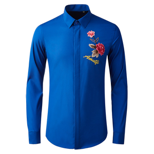 <span class=keywords><strong>Chemise</strong></span> d'affaires à manches longues sans <span class=keywords><strong>repassage</strong></span> pour hommes 2025 haut de gamme suspendue décontractée polyvalente et formelle - Product Image 1