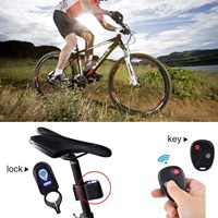 Antivol de vélo YH1786, alarme antivol sans fil noire en ABS avec télécommande et détection de vibrations