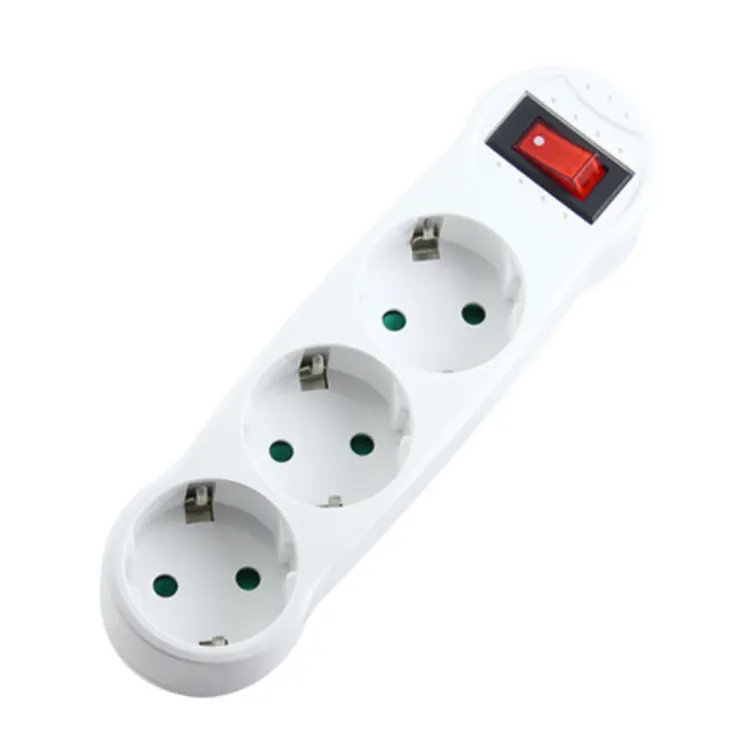 Outlet Three-extension Socket Wireless European-style German Standard One-turn EU Power Extension Plug Converter