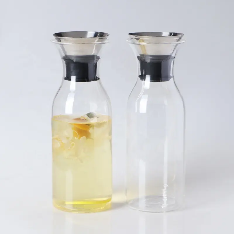 Thấp moq Borosilicate xách tay sử dụng storaged Glass Iced trà sữa Infuser chai