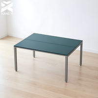 Bureau pour 2 Personnes, Table d'Ordinateur 120x120x75cm, Bureau de Travail Double Face Longue pour un Optimisation Optimale de l'Espace au Sol