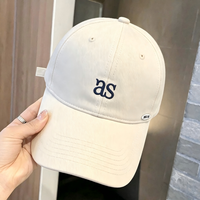 Gorra de Béisbol de 6 Paneles con Letras Coreanas Bordadas, de Algodón y Poliéster, Ajustable, Tejido de Alta Calidad, Transpirable e Impermeable, Unisex