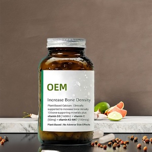 Oem hữu cơ màu Đỏ tảo Canxi bổ sung <span class=keywords><strong>vitamin</strong></span> D3 <span class=keywords><strong>K3</strong></span> viên nang magiê khoáng chất dấu vết viên nang cho sức khỏe xương sức mạnh - Product Image 2